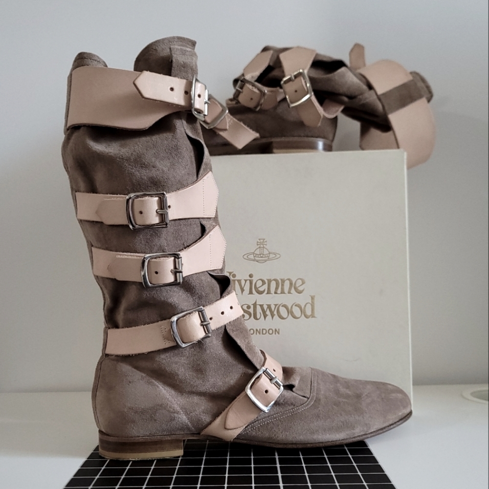 Vivienne Westwood Cement Pirate boots UK size 10 Discontinued